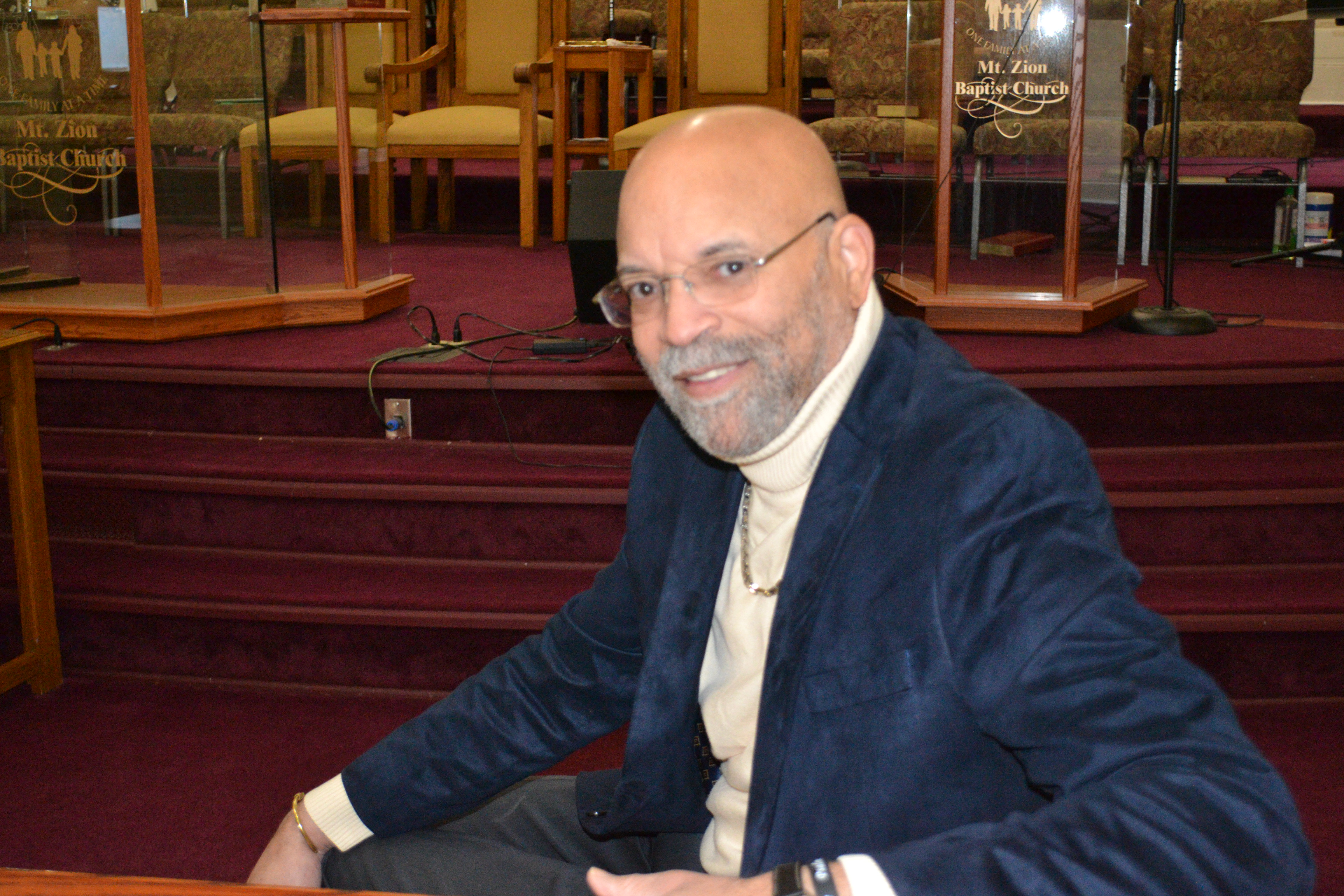 Pastor James Palmer, pastor of Mt. Zion Baptist Church since 2001